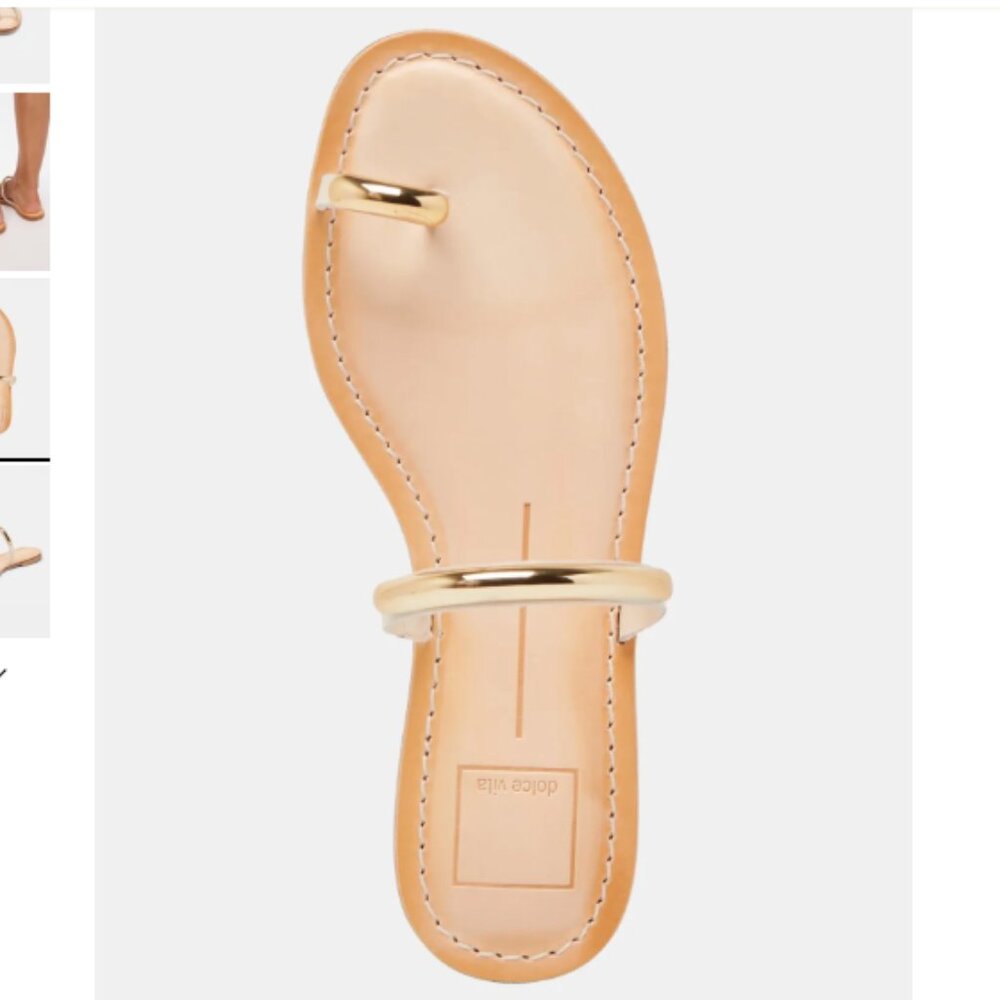 NWT Dolce Vita Wink Sandal Bone Leather - Picture 6 of 8
